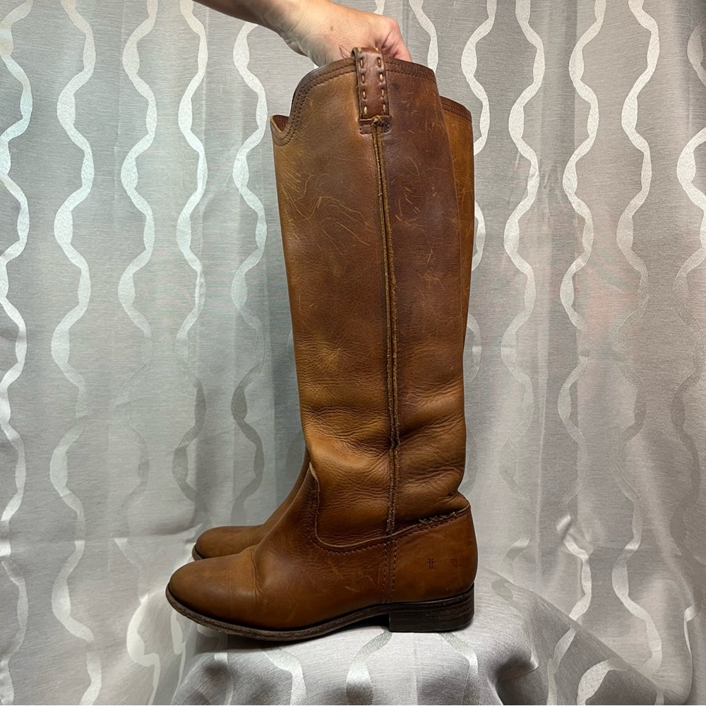 Frye Brown Leather Knee-High Boots